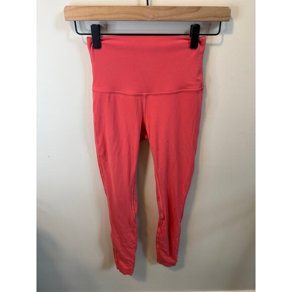 Lululemon Align High‑Rise Pant 28” Nulu Size 2 Raspberry Cream - Picture 2 of 7